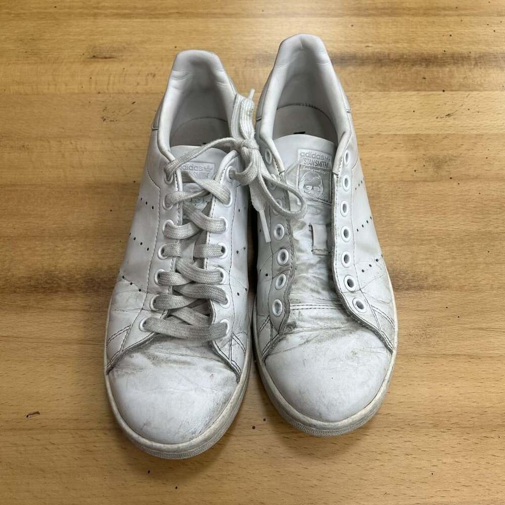 Adidas Stan Smith Size US 7 1/2 White Primegreen Sneakers